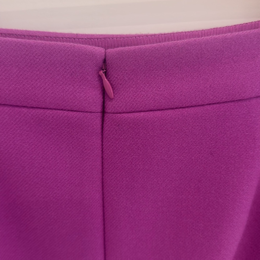 J Crew raspberry wool skirt sz 2 - Picture 7 of 7
